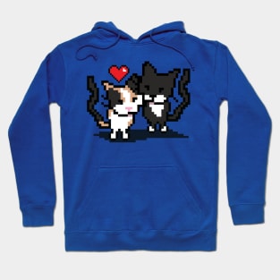 Pixel Cat Love Hoodie